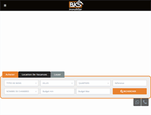 Tablet Screenshot of bks-immobilier.com